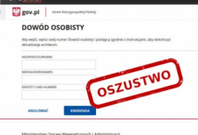 Cyberprzestępcy podszywają się pod MSWiA